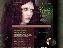 Tablet Screenshot of envesalonandspa.com